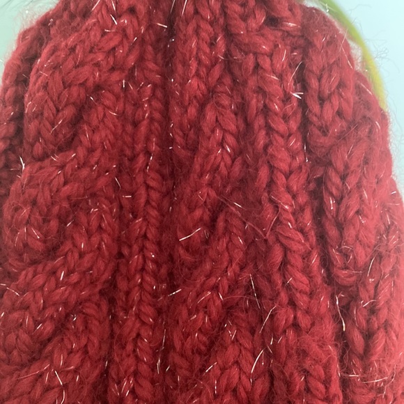 Baby alpaca brand new hat with real fox fur 🦊 pompon - Picture 3 of 5